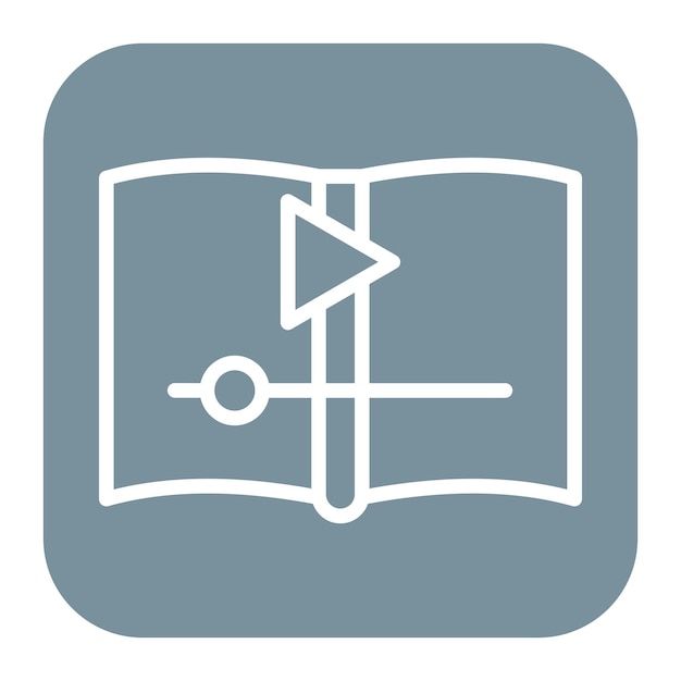 Imagen vectorial de íconos de libros de audio Se puede usar para New Media