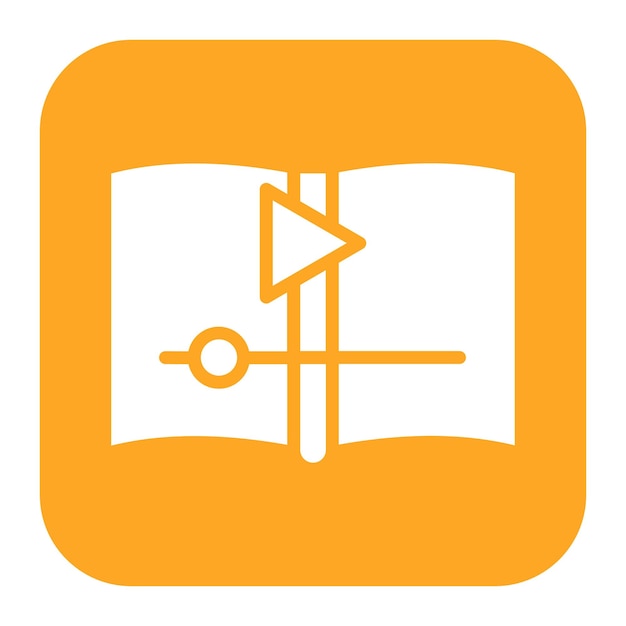 Imagen vectorial de íconos de libros de audio Se puede usar para New Media