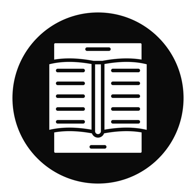 Imagen vectorial de íconos de libros electrónicos Puede utilizarse para nuevos medios