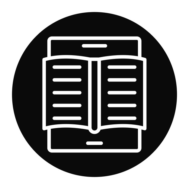 Imagen vectorial de íconos de libros electrónicos Puede utilizarse para nuevos medios