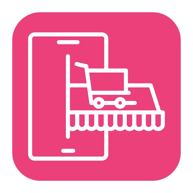 Imagen vectorial de íconos en línea Se puede utilizar para la tienda en línea