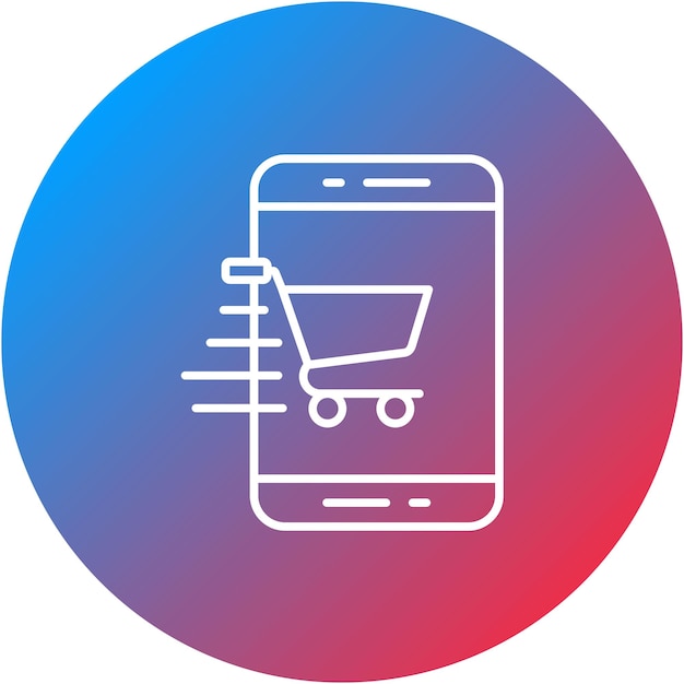 Imagen vectorial de íconos en línea Se puede utilizar para la tienda web