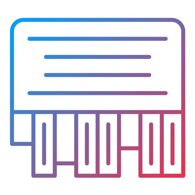 Imagen vectorial de íconos de listados clasificados Se puede utilizar para marketing