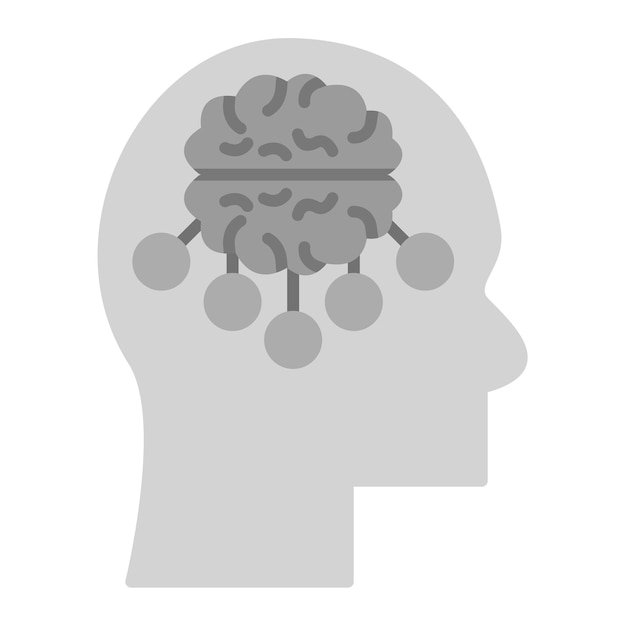 Imagen vectorial de iconos de mapas mentales Se puede utilizar para la educación en línea