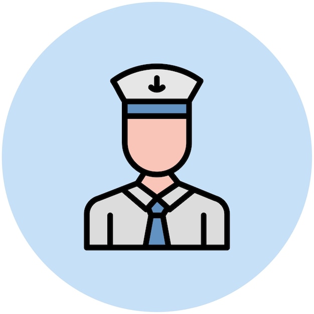 Imagen vectorial de íconos marinos masculinos Puede utilizarse para Servicios Públicos