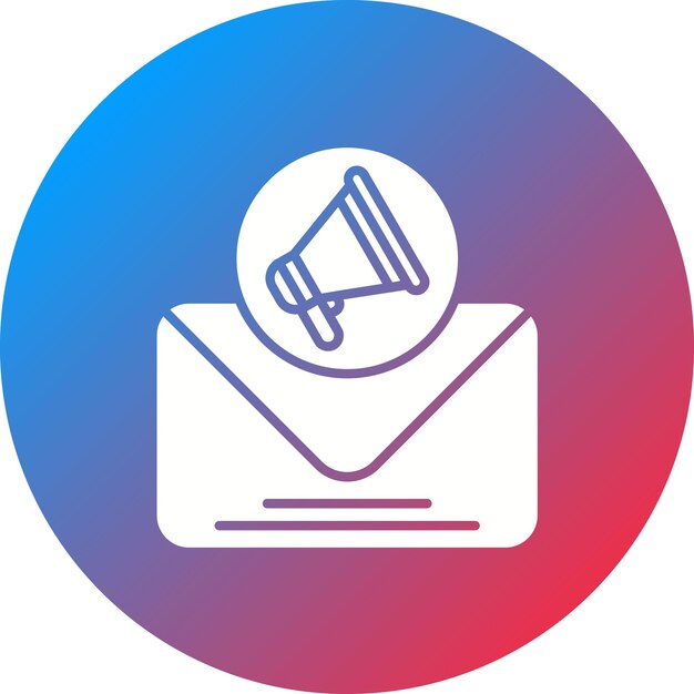 Imagen vectorial de íconos de marketing de correo electrónico Se puede usar para Digital Nomad