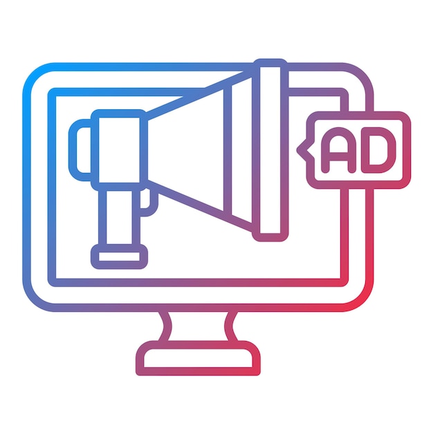 Imagen vectorial de íconos de marketing digital Se puede utilizar para el marketing digital