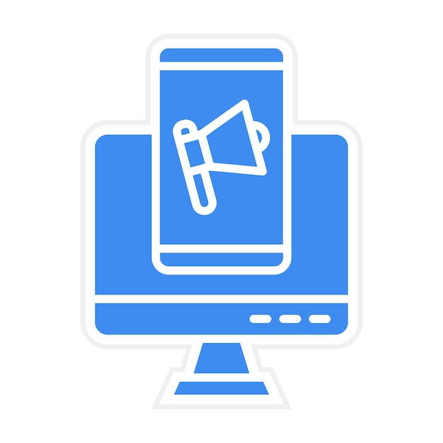 Imagen vectorial de íconos de marketing digital Se puede utilizar para el marketing en línea