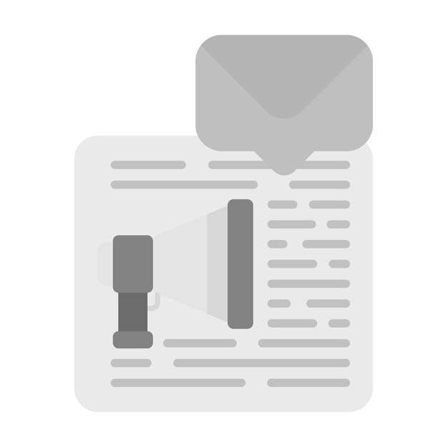 Imagen vectorial de íconos de marketing directo de correo electrónico Se puede utilizar para el marketing digital