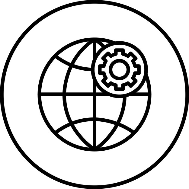 Imagen vectorial de íconos de marketing global Se puede utilizar para la gestión de productos