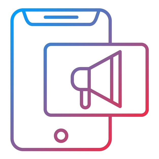 Imagen vectorial de íconos de marketing de SMS Se puede utilizar para el marketing