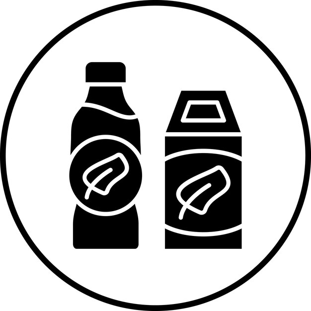 Imagen vectorial de íconos de materiales de base biológica Puede utilizarse para la economía