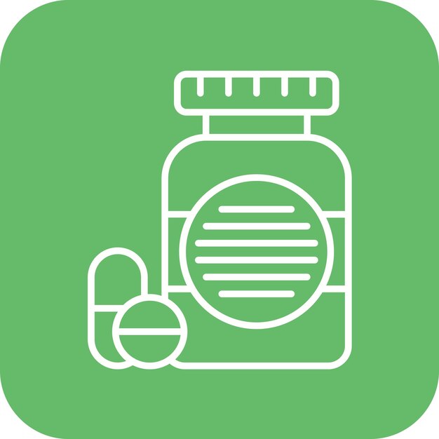 Imagen vectorial de íconos de medicamentos Puede utilizarse para la bioingeniería