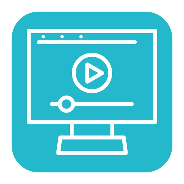 Imagen vectorial de íconos de medios digitales Se puede utilizar para nuevos medios