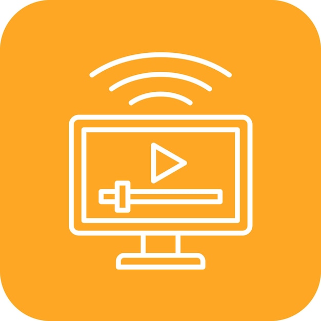 Imagen vectorial de íconos de medios inteligentes Se puede utilizar para Internet de las Cosas