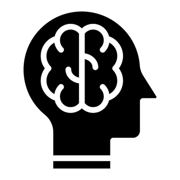 Imagen vectorial de íconos mentalmente fuerte Se puede utilizar para la gestión de personal
