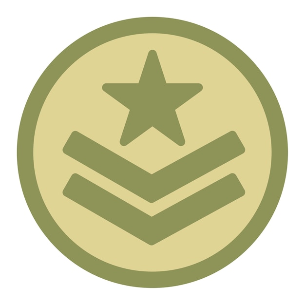 Imagen vectorial de íconos militares Puede utilizarse para Servicios Públicos