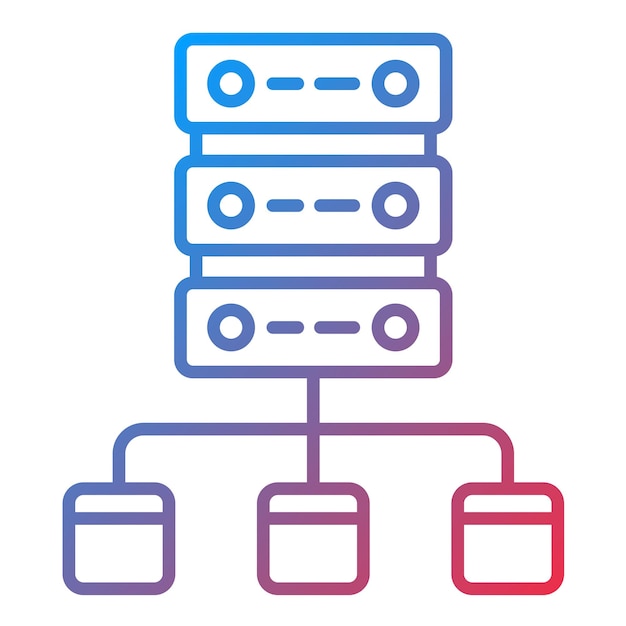 Imagen vectorial de íconos de modelado de datos Se puede utilizar para la Agencia de Medios