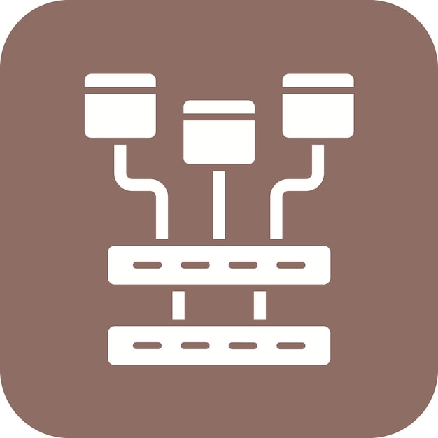 Imagen vectorial de íconos de modelado de datos Se puede utilizar para Big Data