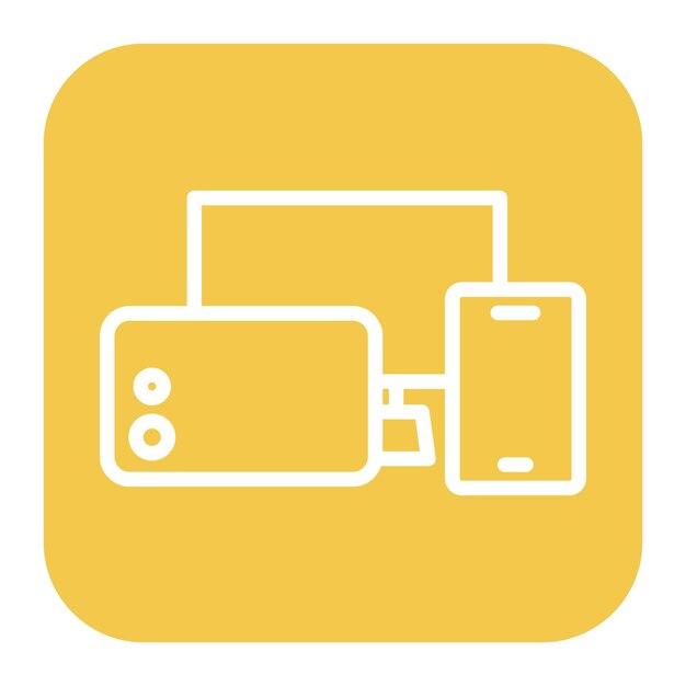 Imagen vectorial de íconos de múltiples plataformas Se puede utilizar para nuevos medios