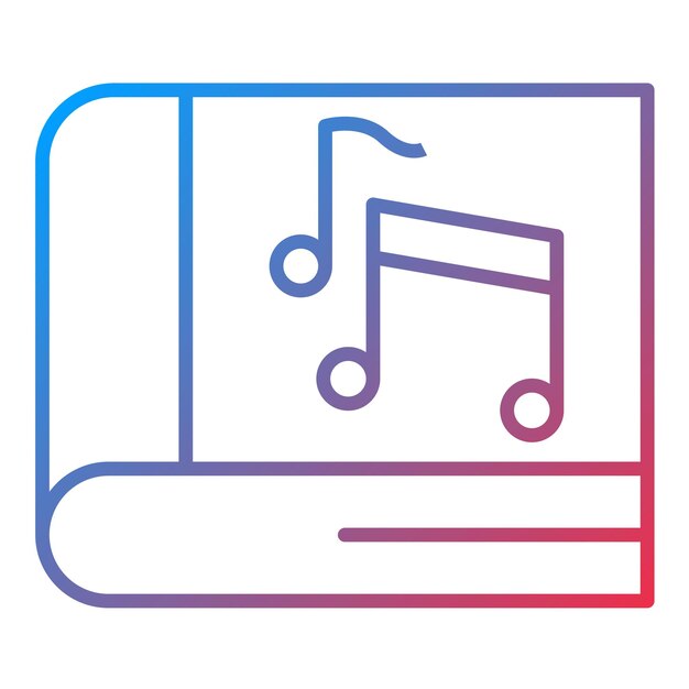 Imagen vectorial de íconos de música para la educación Se puede utilizar para el aprendizaje