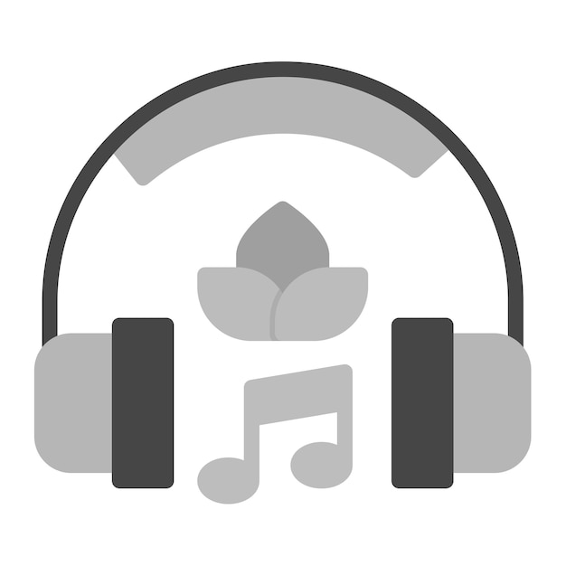 Imagen vectorial de iconos de musicoterapia Se puede usar para psicología