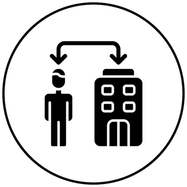 Imagen vectorial de íconos de negocios a consumidores Se puede utilizar para la redacción