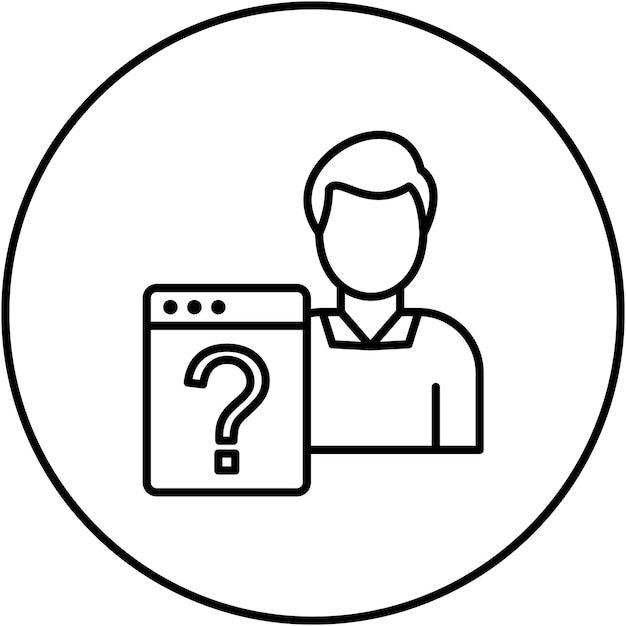 Imagen vectorial de íconos no técnicos de usuario Puede utilizarse para No Código