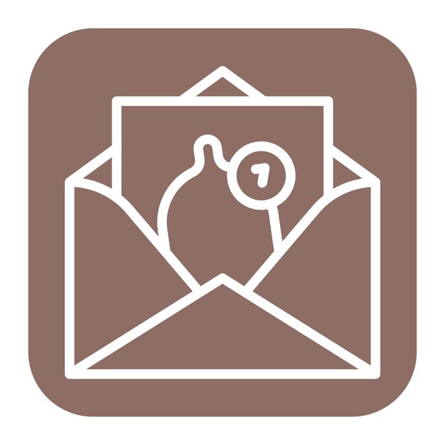 Imagen vectorial de íconos de notificaciones de correo electrónico Se puede utilizar para el comercio minorista digital