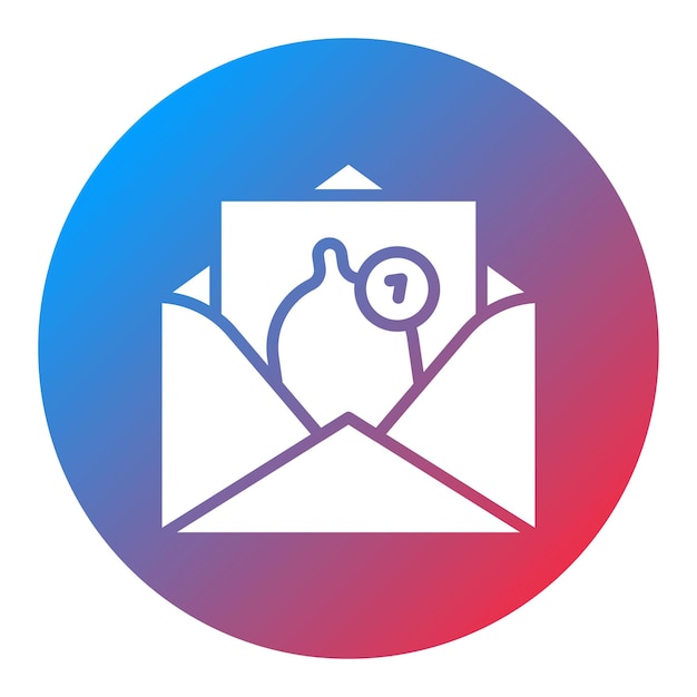 Imagen vectorial de íconos de notificaciones de correo electrónico Se puede utilizar para el comercio minorista digital