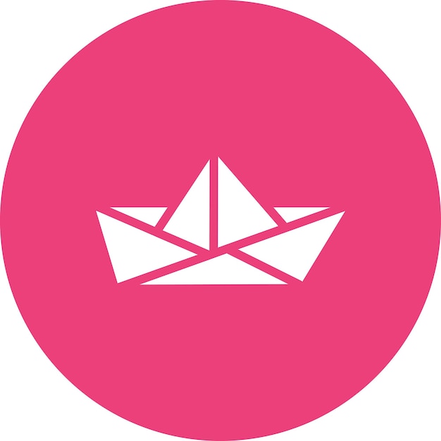 Imagen vectorial de íconos de papel origami Se puede utilizar para la artesanía