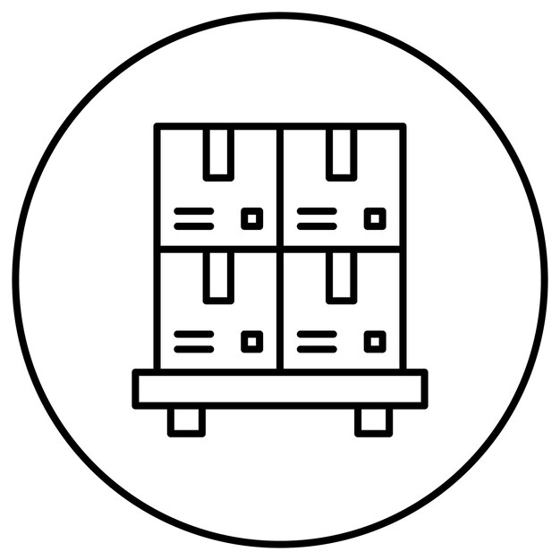 Vector imagen vectorial de íconos de paquetes puede utilizarse para el comercio electrónico