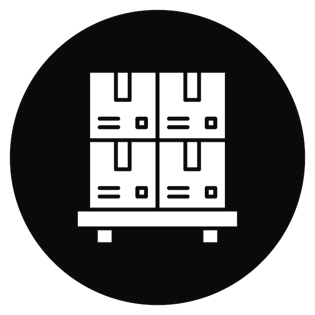 Imagen vectorial de íconos de paquetes Puede utilizarse para el comercio electrónico