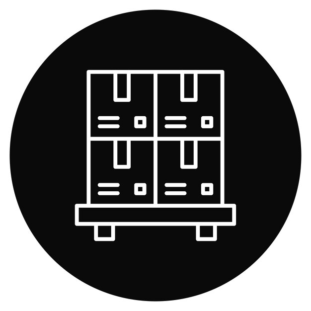 Imagen vectorial de íconos de paquetes Puede utilizarse para el comercio electrónico