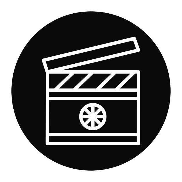 Imagen vectorial de íconos de películas independientes Se puede utilizar para la realización de películas