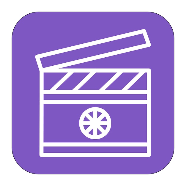 Imagen vectorial de íconos de películas independientes Se puede utilizar para la realización de películas