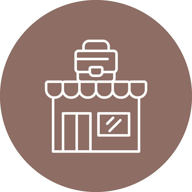 Imagen vectorial de iconos de pequeñas empresas Se puede utilizar para negocios basados en el hogar