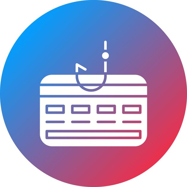 Imagen vectorial de iconos de phishing de tarjetas de crédito Se puede utilizar para la seguridad cibernética