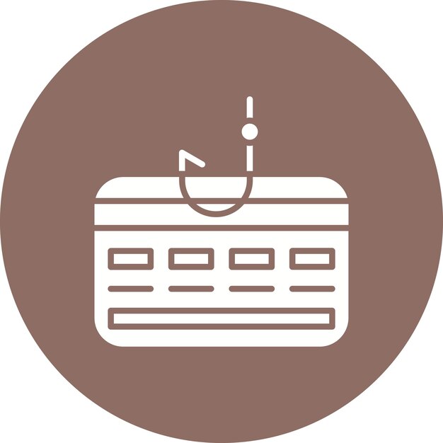 Imagen vectorial de iconos de phishing de tarjetas de crédito Se puede utilizar para la seguridad cibernética