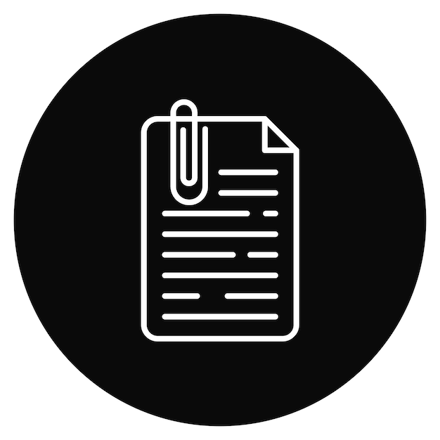 Imagen vectorial de íconos de pin de documentos Se puede usar para negocios y oficinas