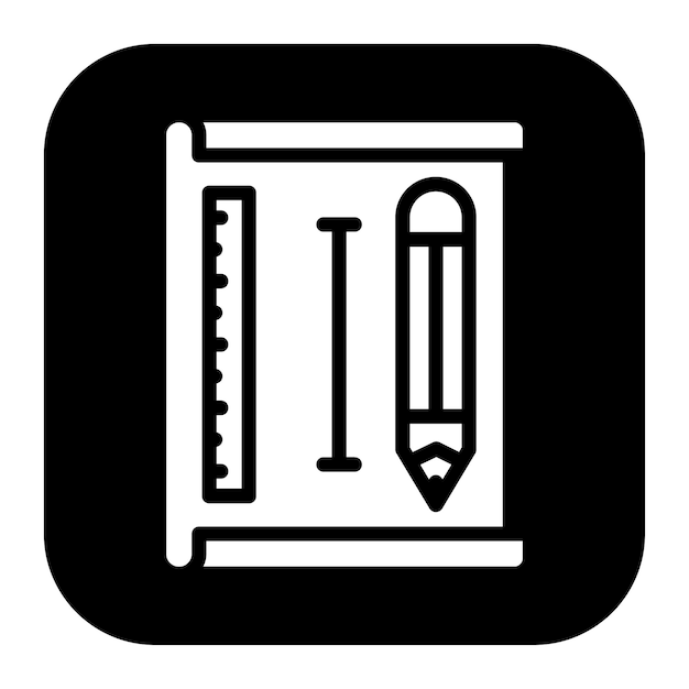 Imagen vectorial de íconos de planos arquitectónicos Puede utilizarse para Ingeniero en Mecánica