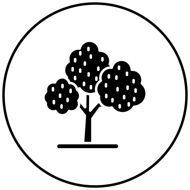 Imagen vectorial de íconos de plantas prehistóricas Se puede utilizar para prehistóricos