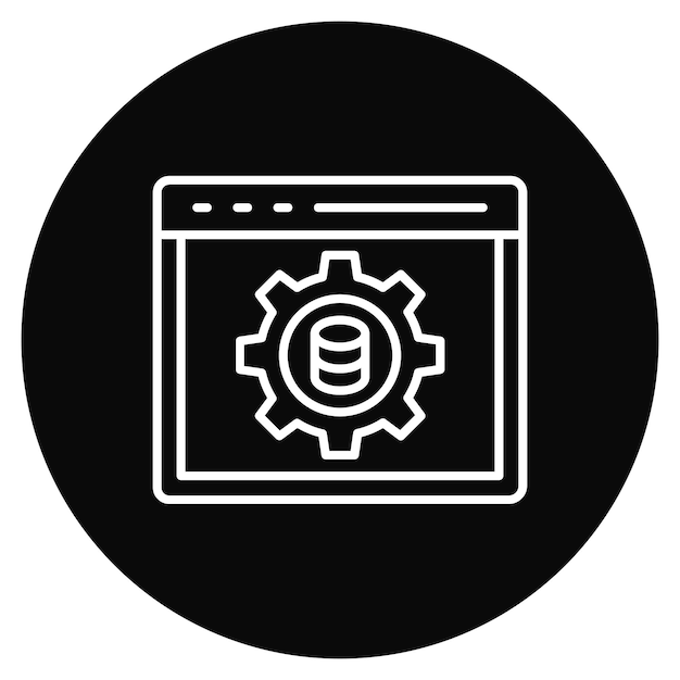 Imagen vectorial de iconos de plataformas de datos de clientes Se puede utilizar para la tecnología de marketing