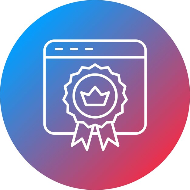 Imagen vectorial de íconos premium Se puede utilizar para el marketing web