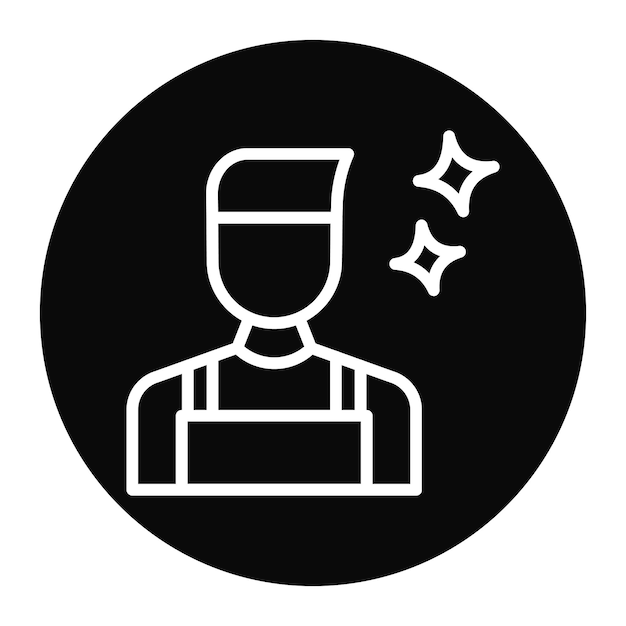 Imagen vectorial de íconos de profesionales verificados Se puede utilizar para la limpieza