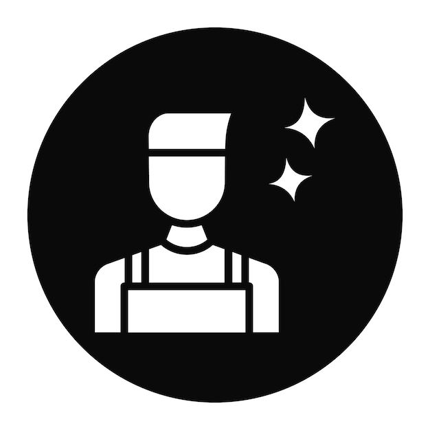 Imagen vectorial de íconos de profesionales verificados Se puede utilizar para la limpieza
