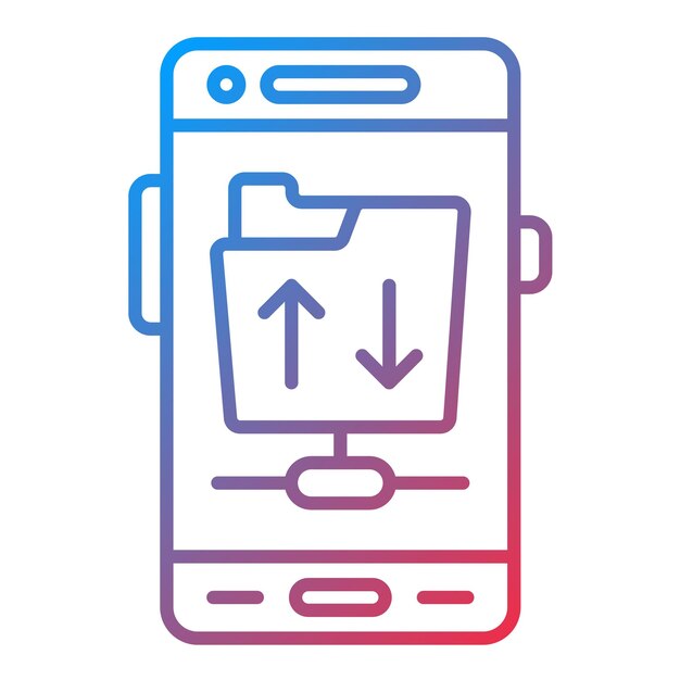 Imagen vectorial de íconos de protocolo FTP Se puede utilizar para el desarrollo de aplicaciones móviles