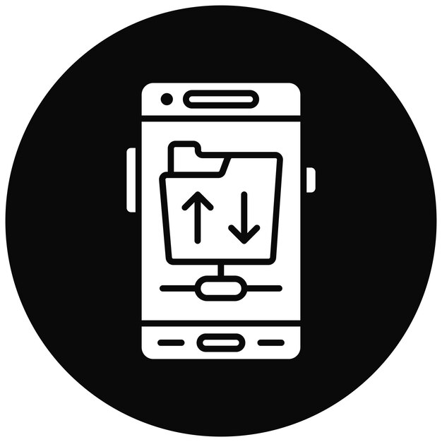 Imagen vectorial de íconos de protocolo FTP Se puede utilizar para el desarrollo de aplicaciones móviles