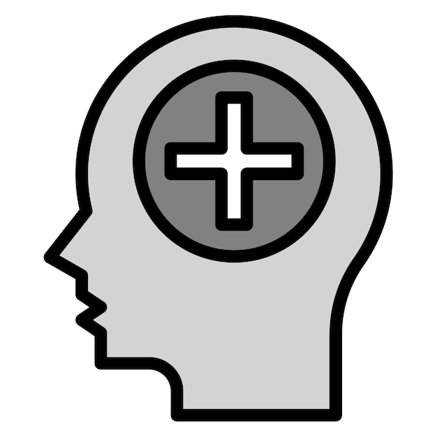 Imagen vectorial de iconos de psicología clínica Se puede usar para psicología