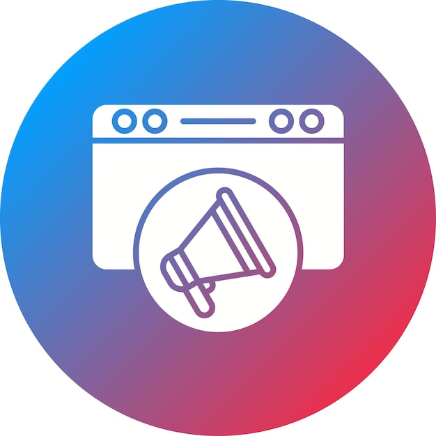 Imagen vectorial de íconos de publicidad en línea Se puede utilizar para Digital Nomad
